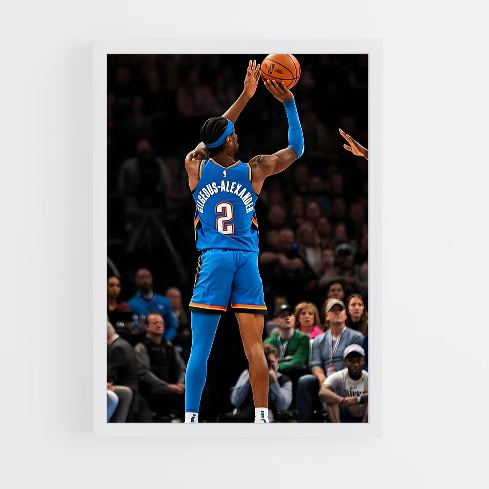 Poster Oklahoma city – affiche Basketball (vue 3)